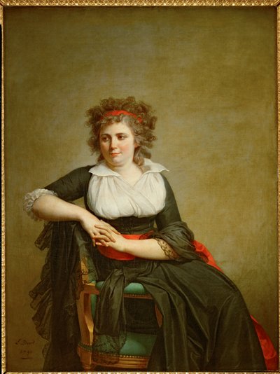 Robertine Tourteau, markisinnan av Orvilliers... av Jacques Louis David