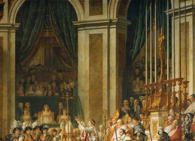 Kröningen av Napoleon i Notre-Dame ... av Jacques Louis David