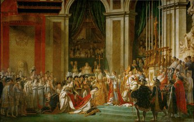 Kröningen av Napoleon i Notre-Dame ... av Jacques Louis David