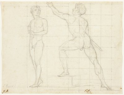 Studie för "The Distribution of the Eagles" av Jacques Louis David