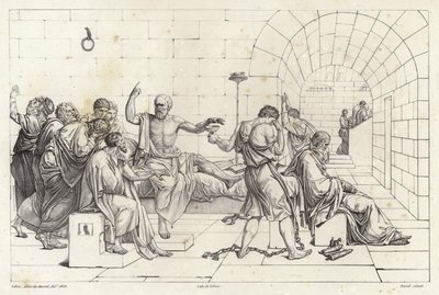 Sokrates död av Jacques Louis David