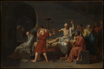 Sokrates död av Jacques Louis David