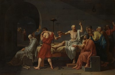 Sokrates död, 1787. av Jacques Louis David