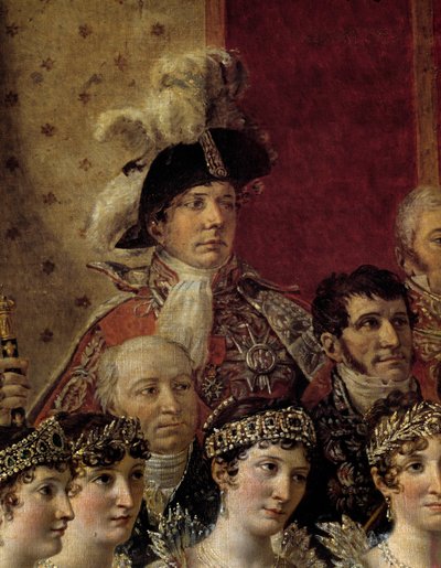 Napoleons rite. Detalj föreställande Pauline Bonaparte (Princess Borghese av Jacques Louis David