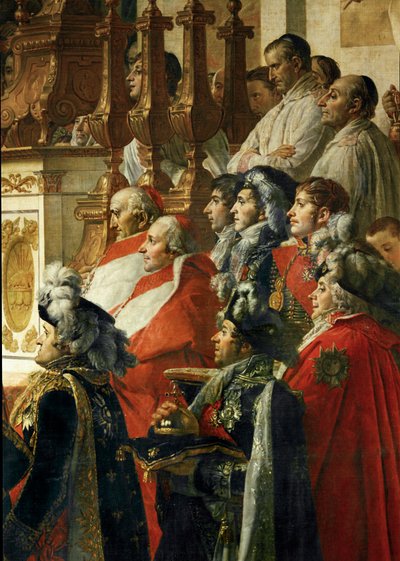 Kröningen av kejsar Napoleon I Bonaparte... av Jacques Louis David