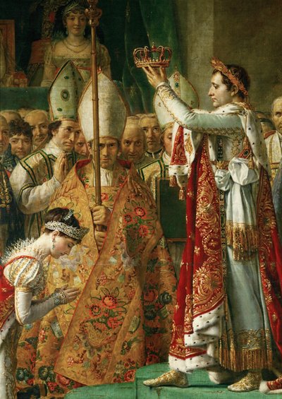 Kröningen av kejsar Napoleon I Bonaparte... av Jacques Louis David