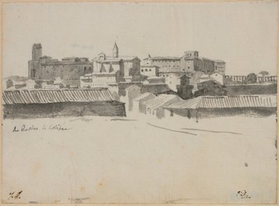 Utsikt från Colosseum, Rom av Jacques Louis David