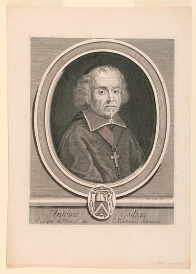 Porträtt av Antoine Godeau (1605-1672) av Jacques Lubin