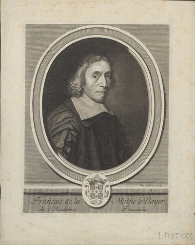 Porträtt av Francois de La Mothe le Vayer 1588-1672, ca. 1695 av Jacques Lubin