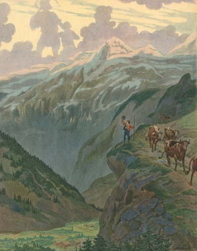 Schweiz - Nationalsång av Jacques Marie Gaston Onfray de Breville (Job)