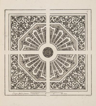 Design för Parterre, från Theatre des Plans et Jardinages, pub.1652 (gravyr) av Jacques Mollet