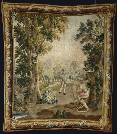 Bågskytte, från Amusements Champêtres av Jacques Nicolas Julliard