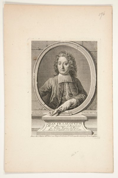 Porträtt av Jean François Lalouette av Jacques-Nicolas Tardieu