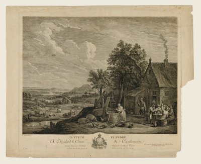 IX Utsikt över Flandern av Jacques Philippe Le Bas