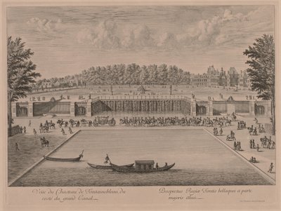 Chateau Fontainebleau från Canal Grande av Jacques Rigaud