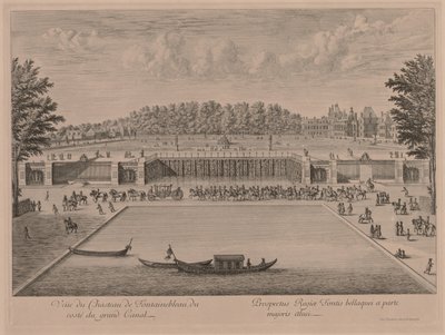 Chateau Fontainebleau från Canal Grande. av Jacques Rigaud