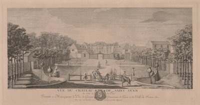 Chateau Saint Ouen från hovet. av Jacques Rigaud