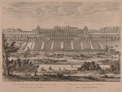 Chateau of St. Germain en Laye från floden av Jacques Rigaud