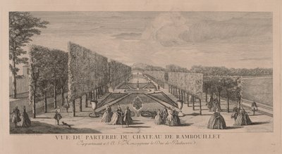Blomsterträdgården i Chateau Rambouillet av Jacques Rigaud