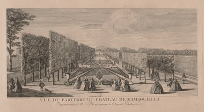 Blomsterträdgården i Chateau Rambouillet. av Jacques Rigaud
