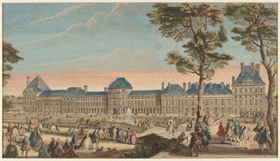 Promenaderna vid Tuileriernas palats av Jacques Rigaud