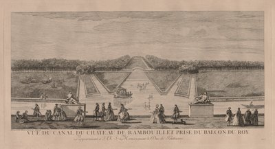Chateau från kanalen vid Rambouillet av Jacques Rigaud