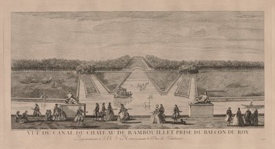 Chateau från kanalen vid Rambouillet. av Jacques Rigaud