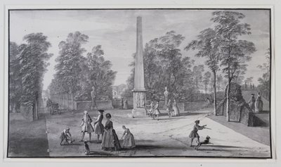 Den stora obelisken, nära den sydvästra ingången till Lord Burlington