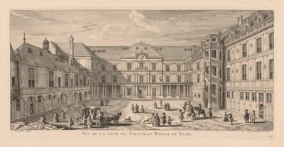 Utsikt över innergården till Château de Blois av Jacques Rigaud