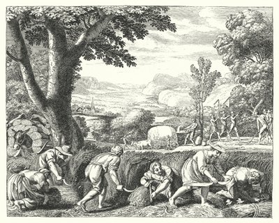 Skördeplats (gravyr) av Jacques Stella