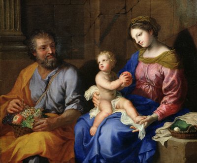 Den heliga familjen av Jacques Stella