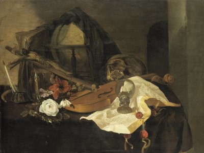 Vanitas stilleben av Jacques de Claeuw