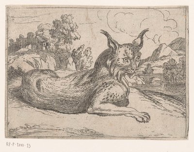 Lodjur Djur i landskap (serietitel) av Jacques de Fornazeris (attributed to)