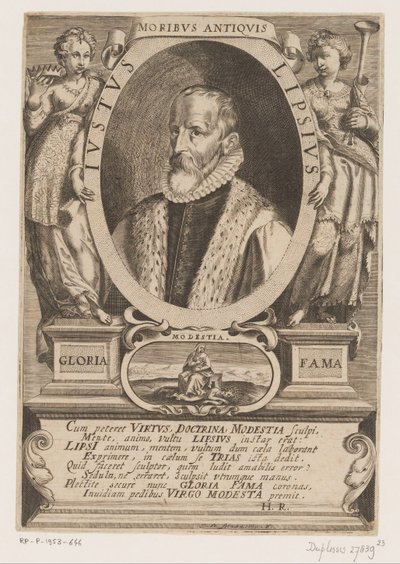 Porträtt av Justus Lipsius av Jacques de Fornazeris