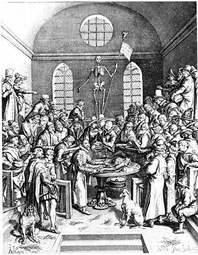 Anatomiteater från slutet av 1500-talet, Jacques de Gheyn den äldre, 1633 av Jacques de Gehyn the Elder