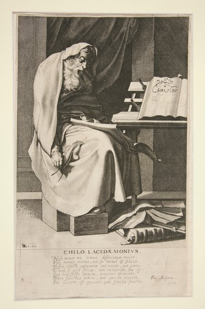 Chilo Lacedaemonius, #3 från serien The Seven Wise Men of Greece av Jacques de Gheyn III