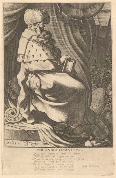Periander Corinthius, #7 från serien The Seven Wise Men of Greece av Jacques de Gheyn III