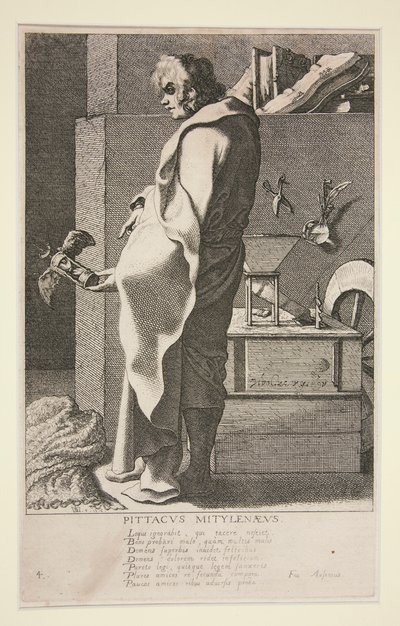 Pittacus Mytilenaeus, #4 från serien The Seven Wise Men of Greece av Jacques de Gheyn III