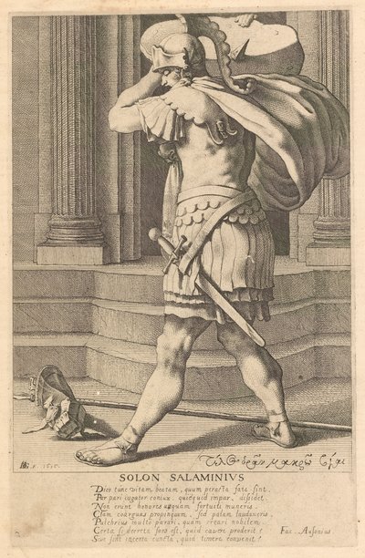 Solon Salaminius, #2 från serien The Seven Wise Men of Greece av Jacques de Gheyn III