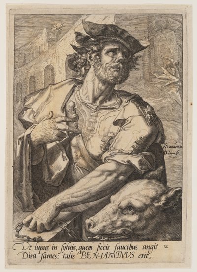 Benjamin, från Jakobs tolv söner av Jacques de Gheyn II