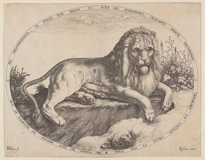 Den Grooten Leeuw (Det stora lejonet). av Jacques de Gheyn II