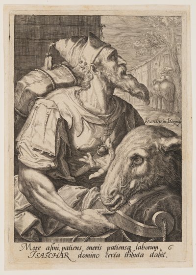 Issachar, från Jakobs tolv söner av Jacques de Gheyn II