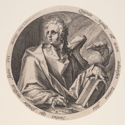 Johannes, från Evangelisterna av Jacques de Gheyn II
