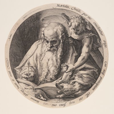 Matteus, från Evangelisterna av Jacques de Gheyn II