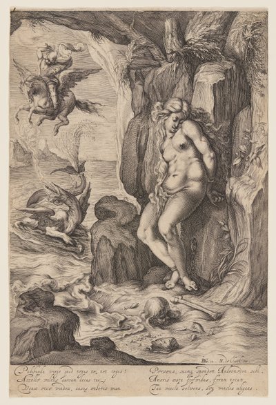 Perseus befriar Andromeda av Jacques de Gheyn II