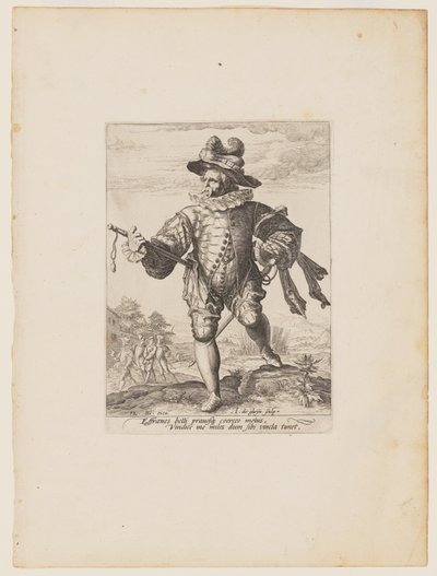 Provost, från officerare och soldater i kejsar Rudolph II:s livgarde av Jacques de Gheyn II