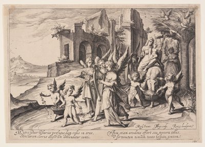 Återkomst från flykten till Egypten av Jacques de Gheyn II