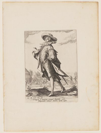 Skattmästare, från officerare och soldater i kejsar Rudolf II:s livvakt av Jacques de Gheyn II