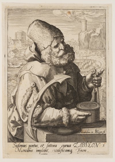Zebulon, från Jakobs tolv söner av Jacques de Gheyn II