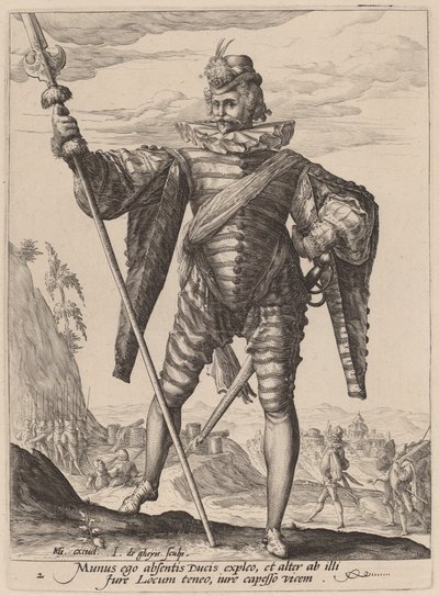 Överstelöjtnant av Jacques de Gheyn II after Hendrik Goltzius